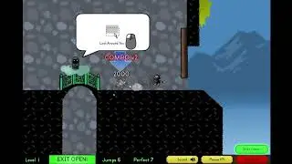 Flash Game Speedrun | Sticky Ninja Academy Level 1 Any% in 9.254