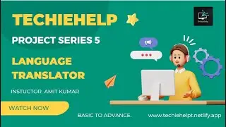 Language Tanslator | Using Python Flask | Web Development | TechieHelp 