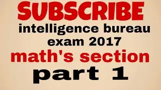 IB ACIO ANSWER KEY 2017 /IB SOLVED PAPER 2017