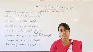 Alternative English A Time To Think ( Part - I )
