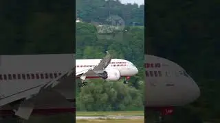 Air India B787-8 VT-ANB landing at Zurich Airport #airindia #ai171 #shorts