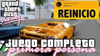 VICE CITY EN PRIMERA PERSONA JUEGO COMPLETO | SUPERCHAT 🟡 = REINICIO MISION |  META = REINICIO TODO