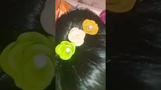 #ytshort how to make Indian flag colours flower hair pin #indipendenceday  #twin sister