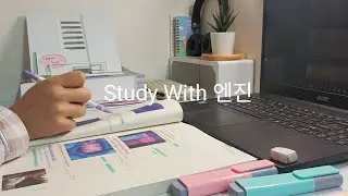 [STUDY WITH ME] 🩷🩵같이 공부해야 real time, fire crackling sound, 30분, no break