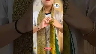 how to wear scarf in indian style!인도 스타일로 스카프를 착용하는 방법!