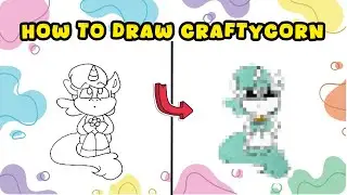 Как нарисовать CraftyCorn из Poppy Playtime &ndash; Улыбающееся животное