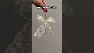 DIY Viral Bow Bag Charm  in 1 min✨ | Trendy Aesthetic Accessory
