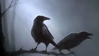 Raven flying on my logo! Mirror Mirror hair Salon