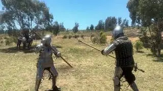 24/1/26 Company of the Hound training day, harnishfectern training, ground lance and pole axe