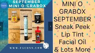 MINI O GRABOX SEPTEMBER 2019 | Sneak Peek | By Catchy Fusion
