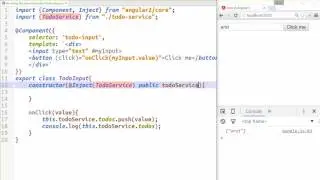 6 - angular 2 using the inject decorator