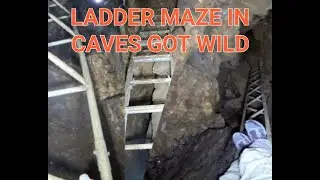 Maze cave full of unknown death ladders #dangerous #laddersafety #adventure