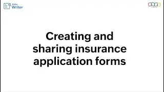How to create and share insurance application forms using Zoho Writer