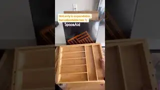 The sleek and practical way to organize your silverware &ndash; the SpaceAid Bamboo Silverware Organizer