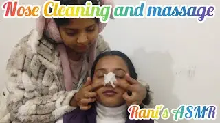 ASMR!! NOSE Cleaning & Nose Massage with Face massage 