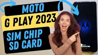 Moto G Play 2023 How to Add an SD Card or Change the SIM Chip Motorola
