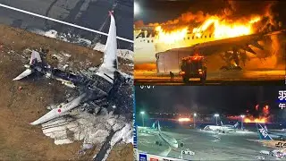 Plane crash at Tokyo's Haneda Airport