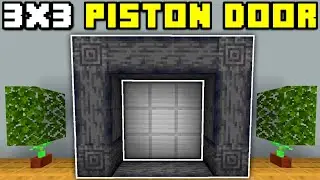 🦅 Minecraft Bedrock 1.19 | EASIEST 3x3 PISTON DOOR TUTORIAL!
