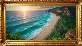 Endless Blue Horizon &ndash; 4K Beach Wallpaper for Calm Atmosphere | 4K Frame TV Art