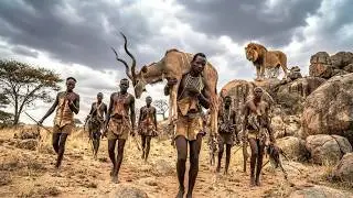 Surviving with the Hadzabe Tribe: A Day Hunting in Lion Territory