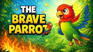 The Brave Parrot Story 🦜 | Moral Story in English