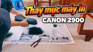 Hướng dẫn chi tiết Cách thay mực máy in Canon 2900 với giá 20K dùng cả năm | Thay mực máy in Canon