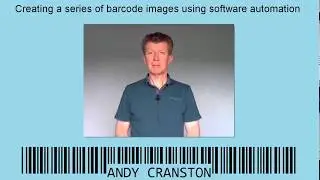 Creating a series of barcodes using software automation