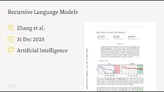 Solving Context Rot: Recursive Language Models (2512.24601)