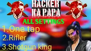 All headshot setting for all type gameplay #like#subscribe #share