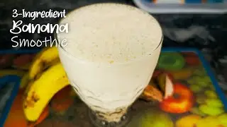Easy 3-Ingredient Banana Smoothie Easy Homemade Recipe #making #homemade #recipe