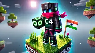 CraftersMC Skyblock 🔥 OP Island Upgrade | Hindi Gameplay | C4 CHIKU GAMING