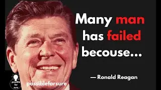 Powerful and Inspirational Quotes by Ronald Reagan #quotes #motivation #inspiration