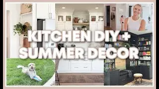 KITCHEN DIY PLATE RACK | SUMMER KITCHEN DECOR IDEAS 2025