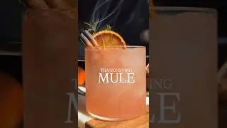 THANKSGIVING MULE #cocktailrecipe #trending #drink #drinkrecipe #mixology #cocktail #ytshorts #viral