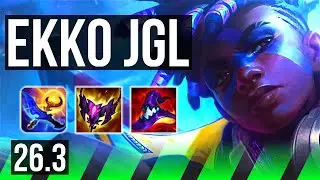 EKKO vs VIEGO (JGL) | 4k gold comeback | KR Master | 26.3