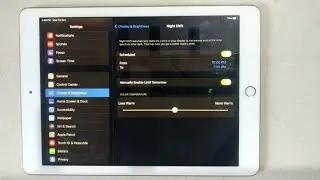 How To Adjust Warm Light Night Mode On iPad