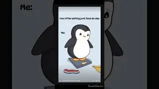 Pov: After eating junkfood all day |penguin| #cutepenguin #penguinedit #shortvideo #viralshorts