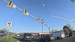Conduciendo desde Woodbridge a Manassas, en Virginia