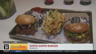 Super Duper Kevin is at Super Duper Burger!