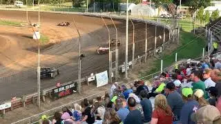 Belleville High Banks Sooner Limited Modified Series Heat Race #2 07/02/2022 Alex Wiens #10