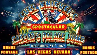 Evel Knievel's Spectacular Caesars Palace Fountain Jump Dec 31st 1967 Las Vegas Nevada. #viralvideo