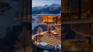 Soft Winter Jazz Music in a Snowy Luxury Caf&eacute; ❄️ #shorts