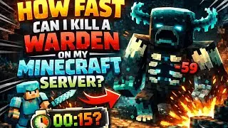How fast can I kill the warden in my server