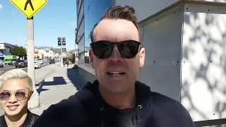 A walk to the  LA Farmers market, featuring The Grove!