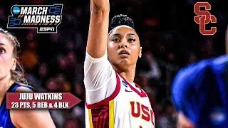 HIGHLIGHTS from JuJu Watkins' NCAA Tournament DEBUT 🤩 | ESPN College Basketball
