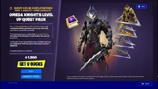 The Omega Knight Level Up Quest Pack Is Out NOW In The Fortnite Item Shop! 2 Styles & A Pickaxe!