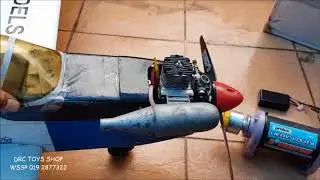tutorial rc gas engine plane t34 mentor