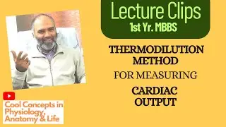 What is Thermodilution Method for Cardiac output estimation 1st Year MBBS | Guyton | Physiology