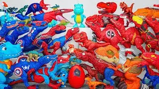 Jurassic World Unboxing Review ASMR | Trex Allosaurus Big Smasher Dino Triceratops Atrociraptor