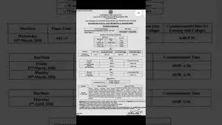 Cu 3rd Semester B.A./ B.S.C. Examination Routine 2025 (CCF) #cu #3rdsemester #exam #routine #2025